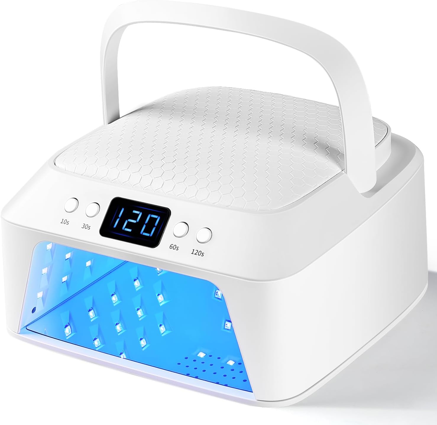 

Professional Nail Lamp with Hand Pillow, 4-Timer Smart Touch Screen UV Lamp for Gel Polish, Removable Base, Large Space