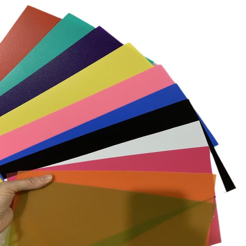 A4 Color PP Sheet Transparent PVC Film Roll for Printing, White/Black PP Thin Sheet for Stamping Processing