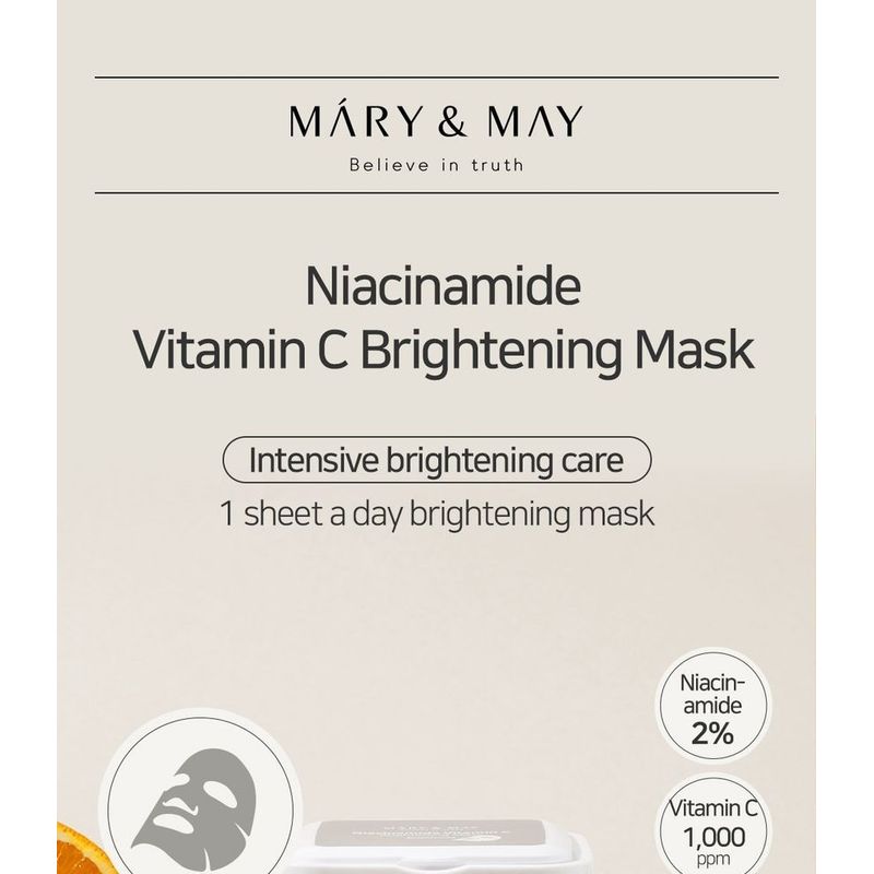 Mary&May - Niacinamide Vitamin C Brightening Mask