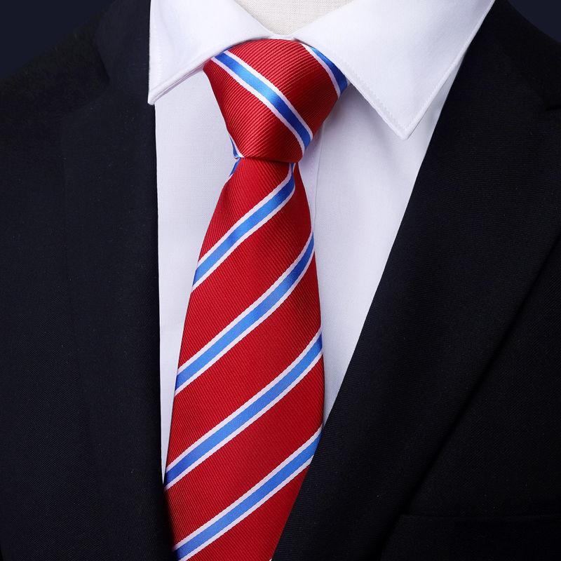 Tie Men'S Dress Business Korean Groom Wedding Women'S Red And Black Tie Narrow 8.5Cm Stripe British Style