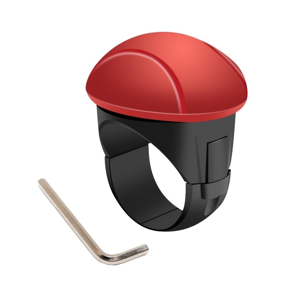 JP Number Hiace Truck Steering Wheel Spinner No Tools Required Ergonomic Design Quiet Model Reduces Shoulder Strain (Red)