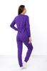 Women's cozy pajamas – Heart pattern, top with buttons, Any season 8268-016 HC