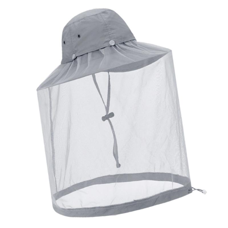 Mosquito and Insect Proof Beekeeping Mesh Fisherman Hat Foldable Bucket Hat UV Protection Summer Beach Sun Hat