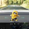 1Pc Cartoon Cute Doll Center Console Moving Bear Auto Interior Decoration Car Automatic Sliding Skateboard Bear Ornaments