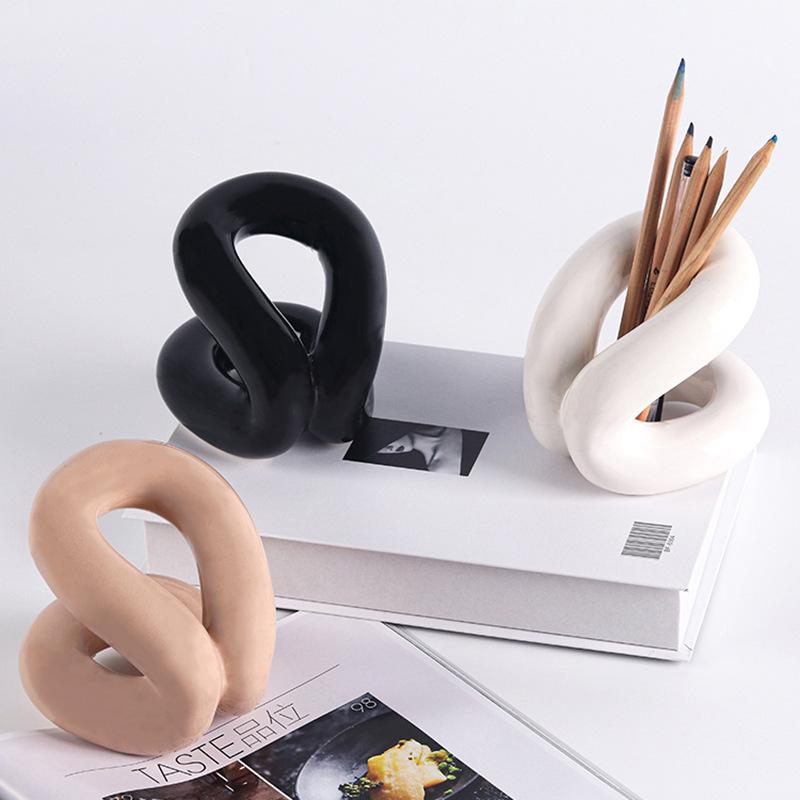 Einfache Moderne Kreative Geometrische Knoten Ornamente Schreibtisch Schminktisch Desktop Aufbewahrungsregal Ausstellungs Kunst Dekorationen