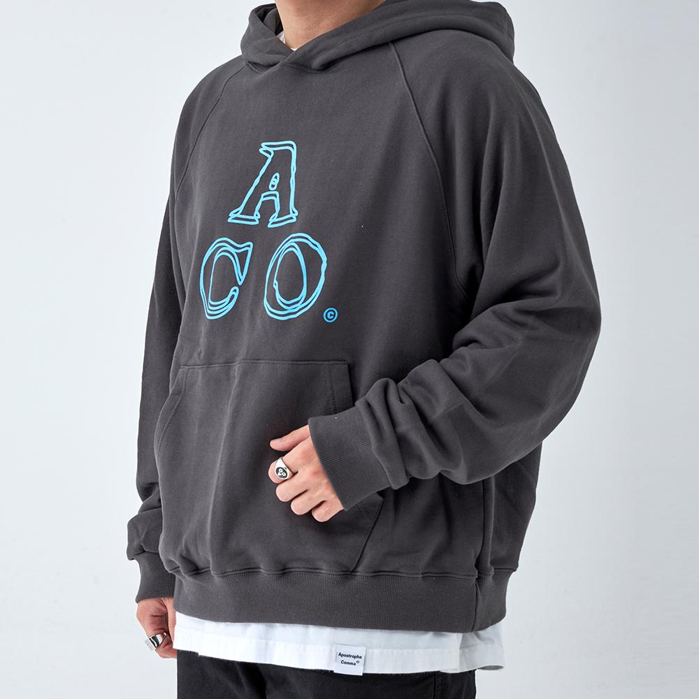 Aco Logo Hoodie (Charcoal/Blue)