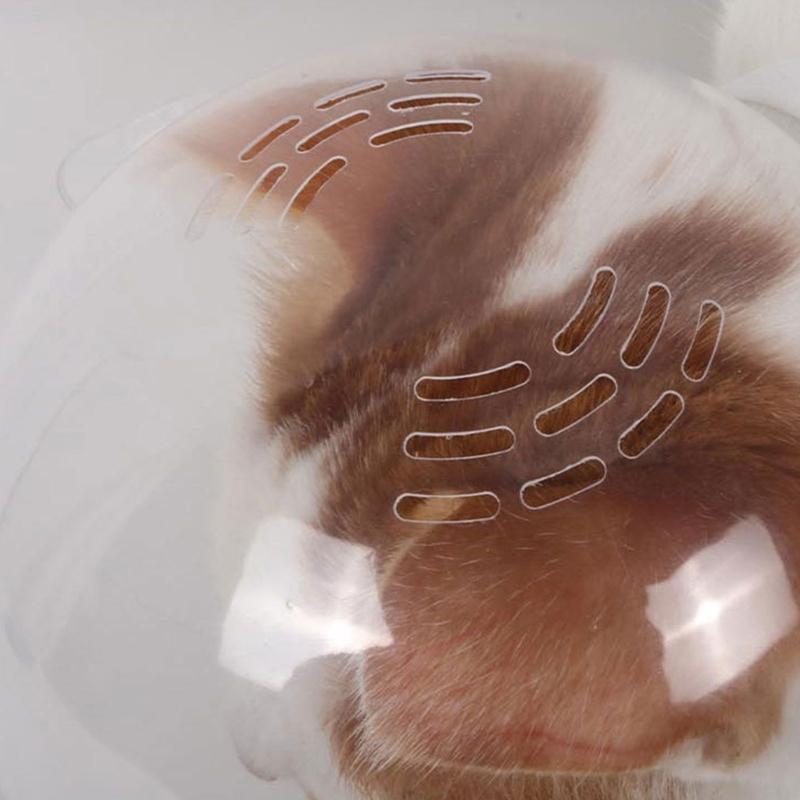  Space Theme Cats Muzzle Protective Headcover Adjustable Size Secure Travel Mask