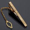 Men Metal Simple Necktie Buckle Gold Color Tie Bar Clasp Clip Clamp Ties Pin For Business Clasps  Wedding Jewelry