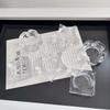 Bază transparentă din cristal pentru glob de cristal Bază din sticlă pentru glob de sticlă Suport de expunere pentru glob de cristal Decor pentru casă