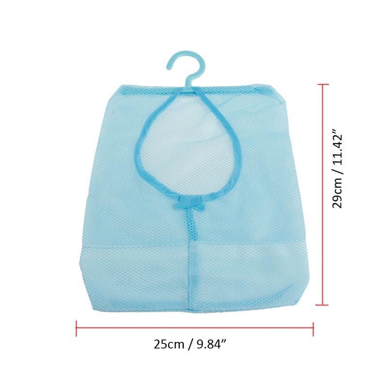 Kitchen Bathroom Hanging Storage Clothespin Hanging Mesh Bag Hook Organizer