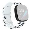 Pattern Printing Design Silicone Watch Band Strap Replacement Size S for Fitbit Versa 3
