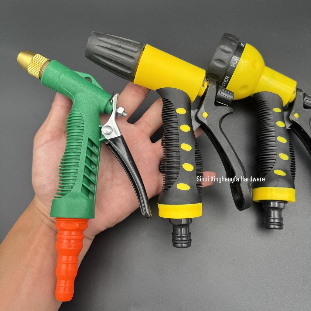 Versatile Water Spray Nozzle: Car Wash, Garden Watering, Vegetable Spraying, Floor & Balcony Cleaning with Soft Hose Connector