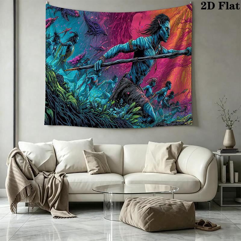 Avatar Wall Tapestry Aesthetic Wall Hanging Printed Fabric Blanket Decorative Tapestries for Bedroom Living Room Home Decor