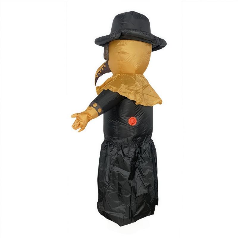 Birdbeak Doctor Inflatable Costume Popular Halloween Dress Up Funny Props Inflatable Puppet Costume Party Performance Costume 150-190CM