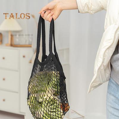 Mesh Bag Handle Design Store Wear-resistant Convenient Hanging Storage Mesh Shopping Bag Kitchen Gadget