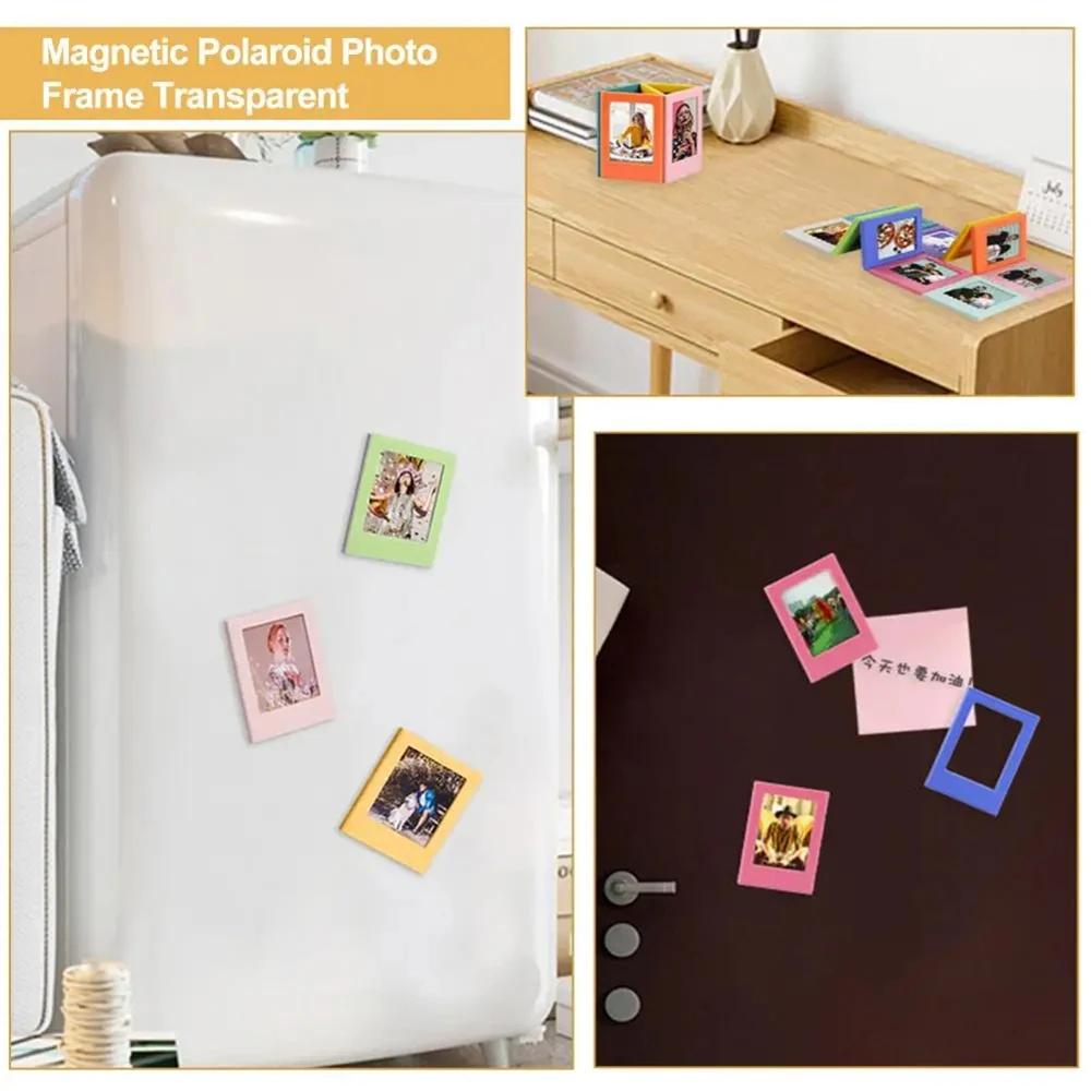 Magnetic Pocket Picture Frame, White, Holds 2.4 x 1.7 Inches Photos, 10 Pack  Creative DIY Magnet Fun Small Photo Frame