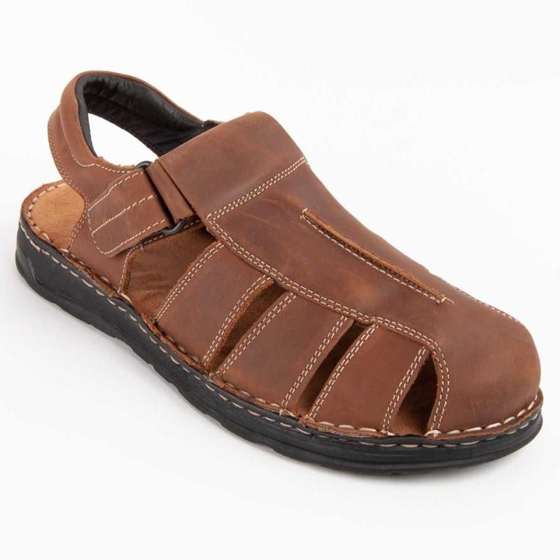 Sandalia De Piel Para Hombre. Purapiel Beira5 102727