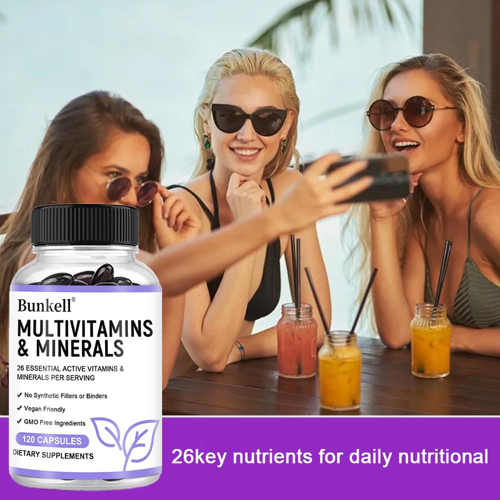 Multivitamin-Mineralien Nahrungsergänzungsmittel, 26 essentielle aktive Vitamine & Mineralien pro Portion
