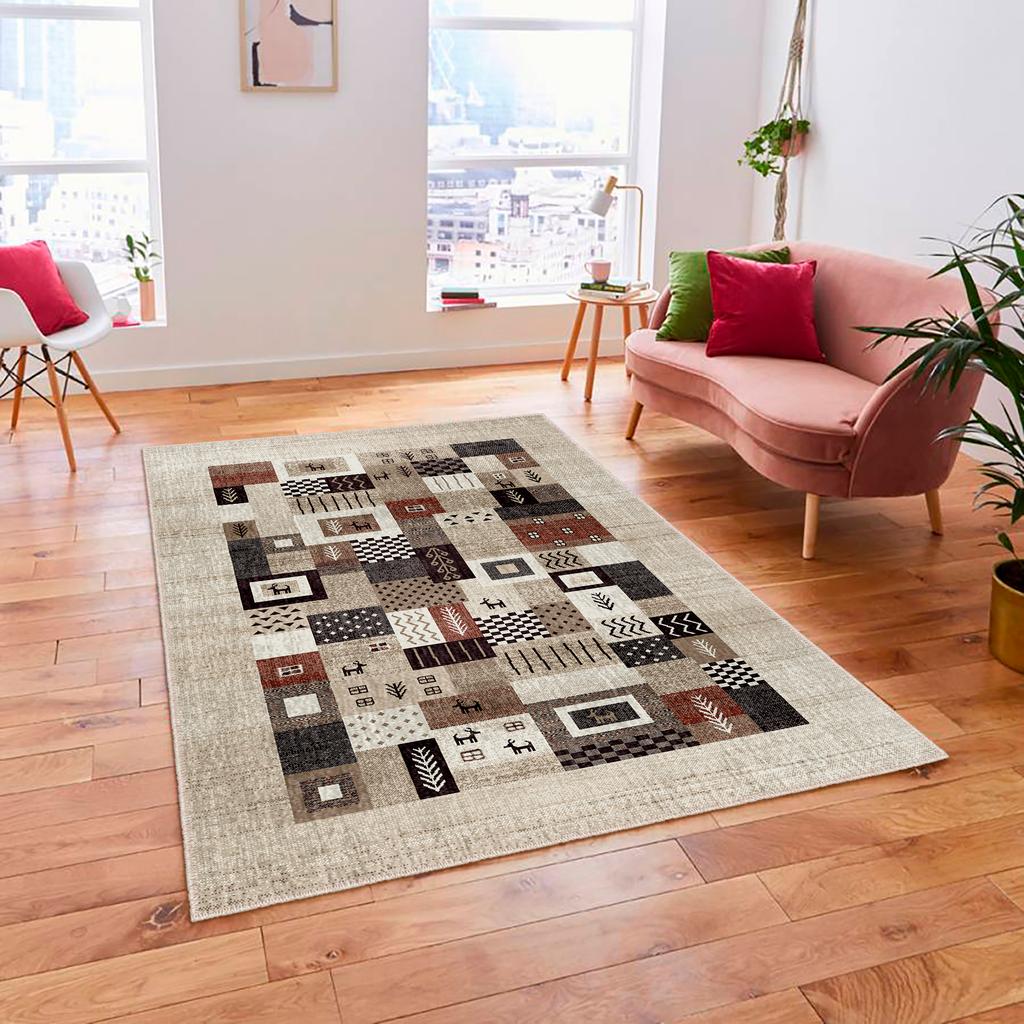 Decorative Area Rugs, Rugs For Living Room, Machine Washable Rug, Non Slip Rug
