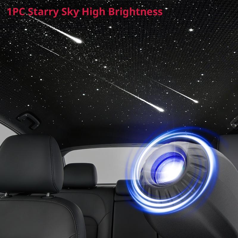 SEAMETAL Romantic LED Starry Sky Night Light USB Powered Saturn Galaxy Projector Lamp for Car Roof Party Room Ceiling Decor Plug and Play