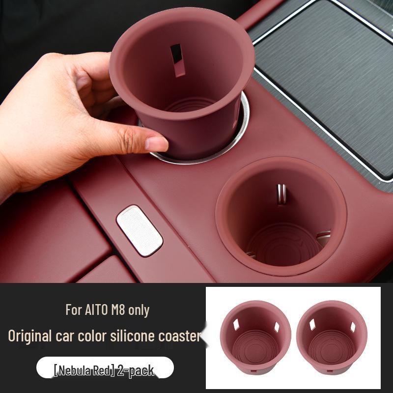 AITO Three-Row Cup Coaster & Holder Storage Box for Car Interior Decoration