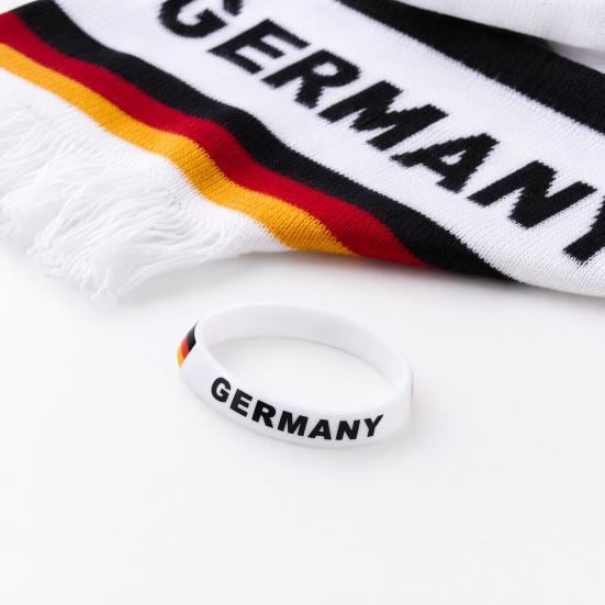 Soccer Silicone Bracelet, National Flags Adjustable Wristbands with Snap Buckle for Sports Events, Soccer Party Supplies