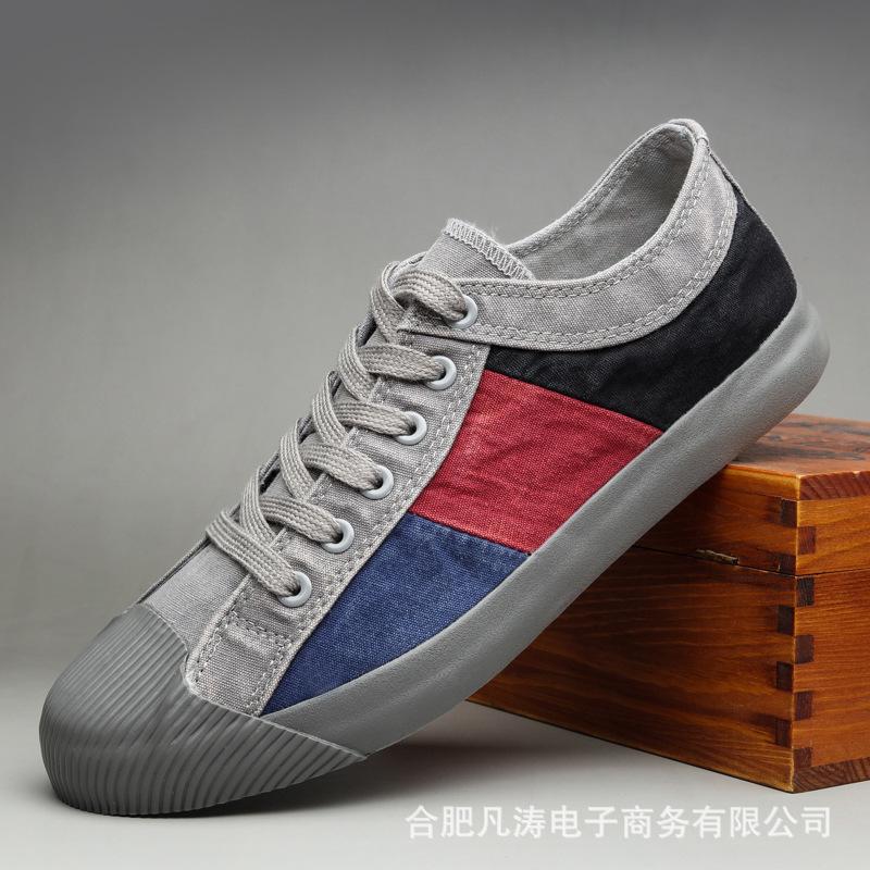 Fashion Size 46 Men Casual Shoes Canvas Fabric Male Loafers Comfortable Breathable Light High Qualitity Shoes Big Size 9011