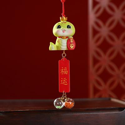 2025 Snake Year Hanging Pendent for Bag Chinese New Year Decoration Cute Snake Shape Hanging Pendent Car Interior Ornaments