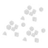 21Pcs Number Dice Plastic Waterproof Portable Funny Table Game Polyhedral Dice for Board Games Educational School