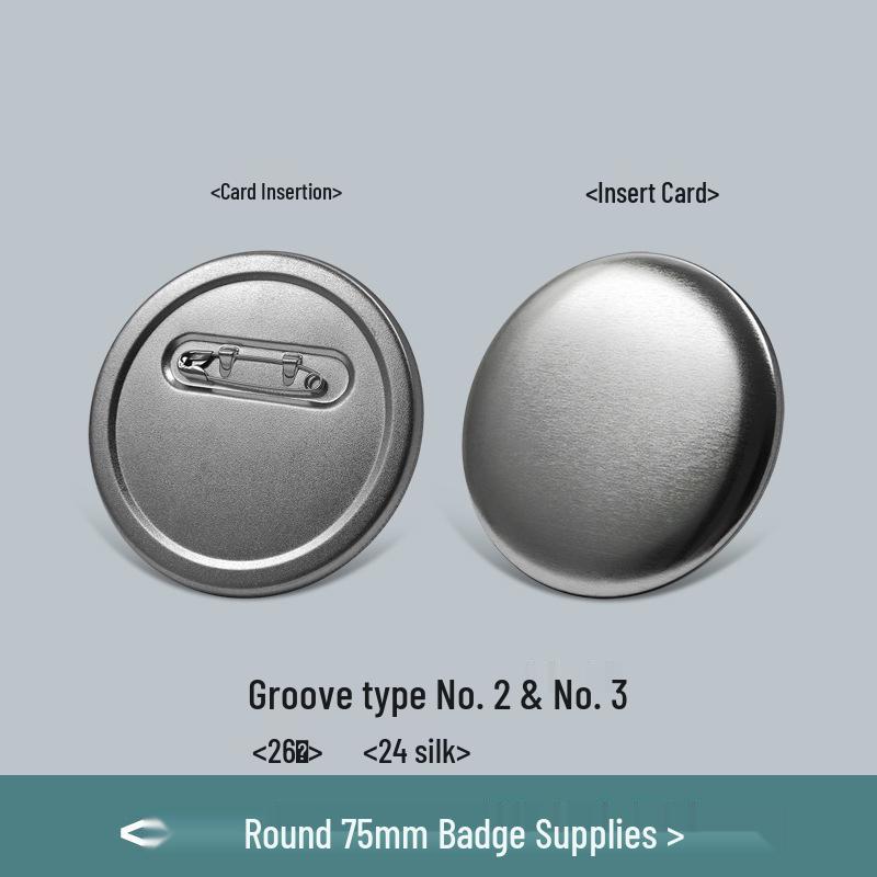 75MM Round Tinplate Safety Pin-Back Badge Making Kit