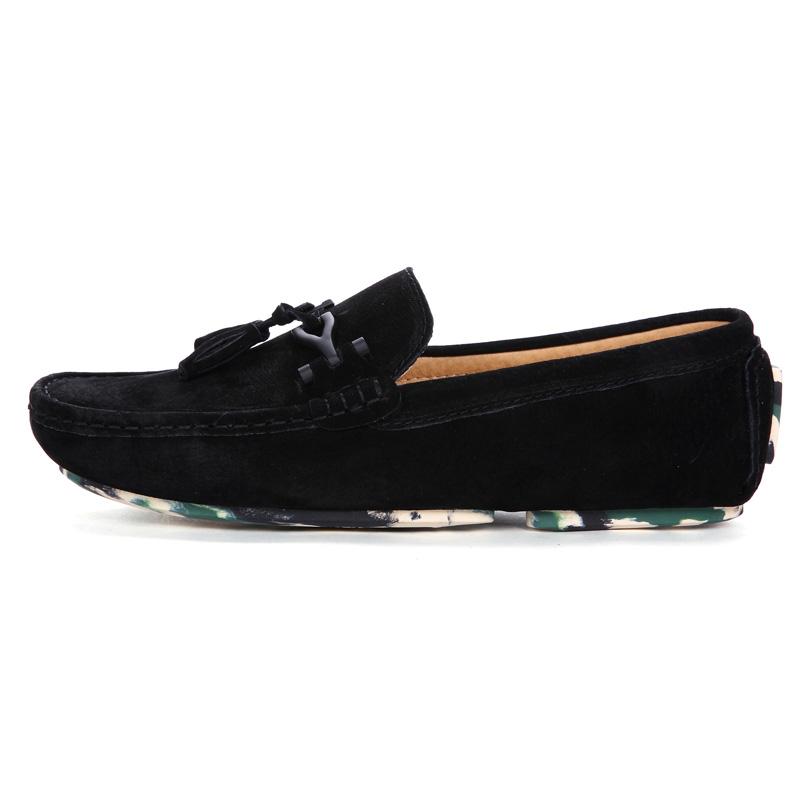 Letní Novinka Pánské Businessové Mokasíny na Řízení Módní Obuv Pánské Ležérní Mokasíny Pánská Obuv Značková Střapcové Ploché Semišové Boty Muž