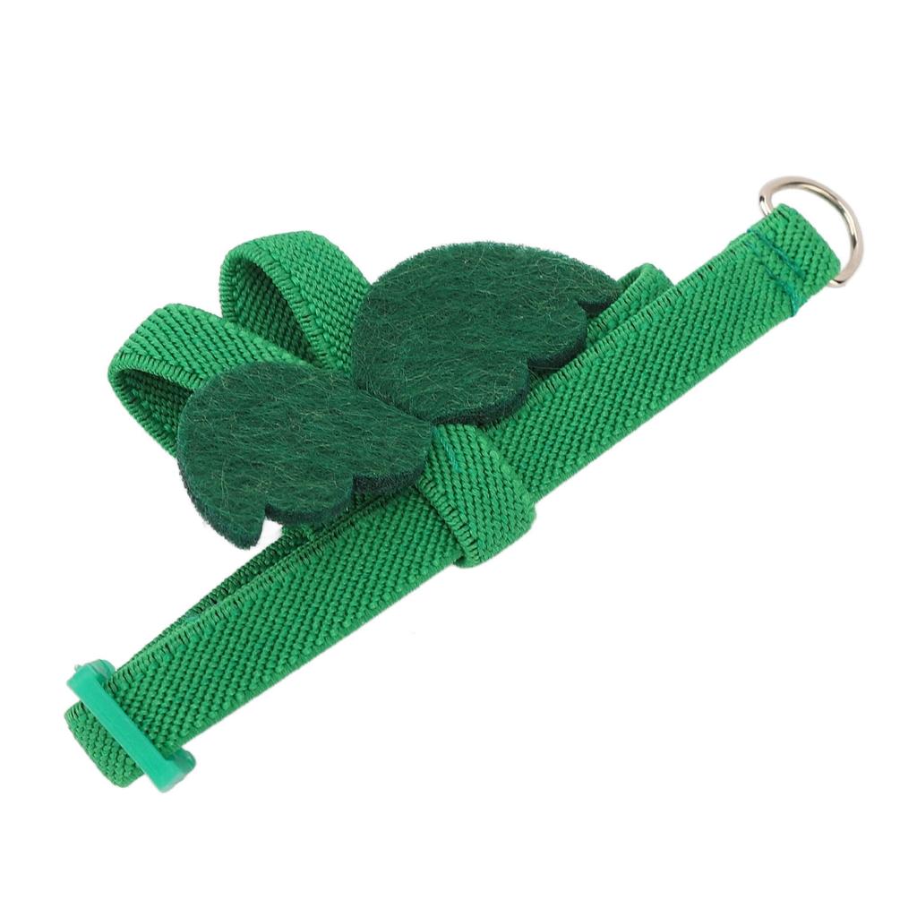 Parrot Harness Leash Adjustable Elastic Bite Resistant Ergonomic Pet Bird Harness Traction Rope with Cute Wings S Green