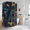 Tropical Jungle Bird Pattern Shower Curtain