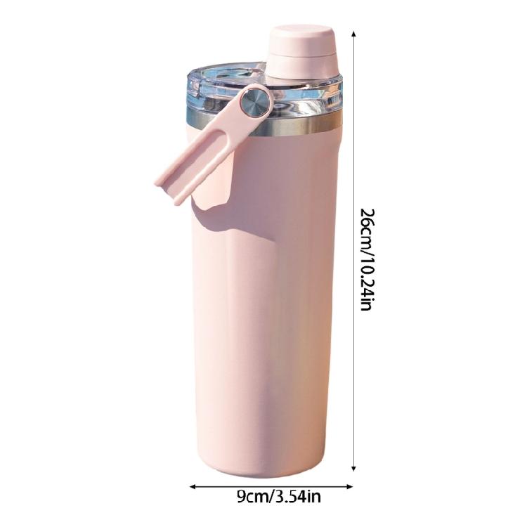 800Ml Nonrust Steel Vacuum Water Bottle With Leak Proof Seal And Ergonomic Handle For Travel Hydrations