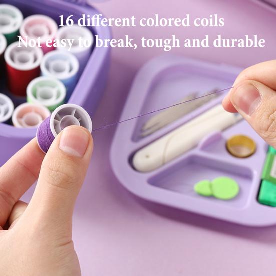 Mini Sewing Kit Small Travel Hand Sewing Kit for Adults Beginners Traveler 2-Layer Magnetic Needles And Threads Sewing Supplies for Emergency Home Use