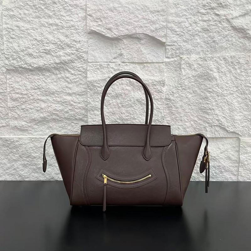 Handtasche Lachender Flügel Tasche Große Kapazität Weiches Leder Temperament Einfach Pendler Tragetasche Damen