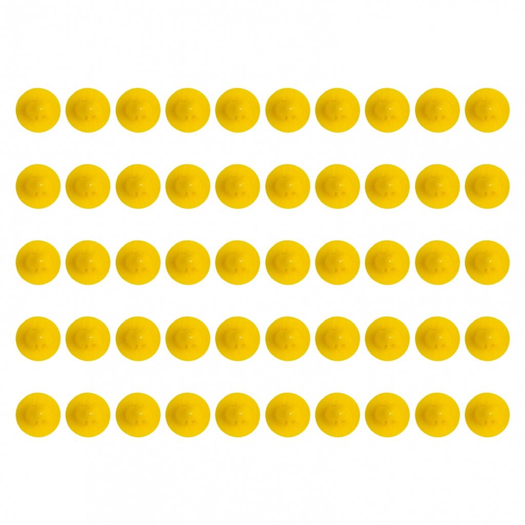 Panel Clips Part Replacement Set Yellow 50Pcs 50x ABS
