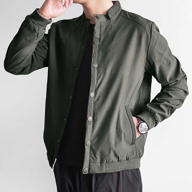 Spring and Autumn Plus Velvet Jacket Men Loose Large Size Shirt Collar Jacket Tide