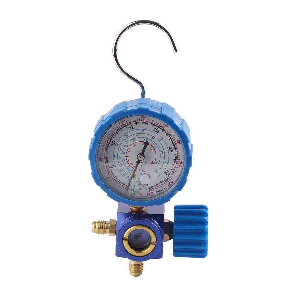 Air Condition Manifold Gauge Manometer& Valve 500psi 35kgf Cm With Visual Mirror