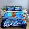 "Blue Erling Haaland Bedding Set" Bedding Duvet Cover Set Duvet Cover Pillowcases (1 * Duvet Cover 2 * Pillowcases, Without Duvet Insert)