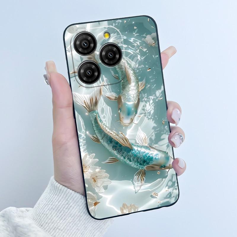 For Blackview Shark 9 5G Case Cute Funny Love Heart Rabbit Soft Silicone Protective Back Cover For Black View Shark 9 Phone Case