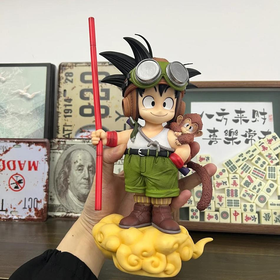 16cm Dragon Ball Anime Son Goku Model With Monkey Kid Goku Action Model Pvc Statue Collection Model Toys Gifts