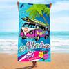 Beach Towel Digital Printing Pattern Sun Protection Windproof Suitable for Beach Pool Camping Travel Beach Blanket