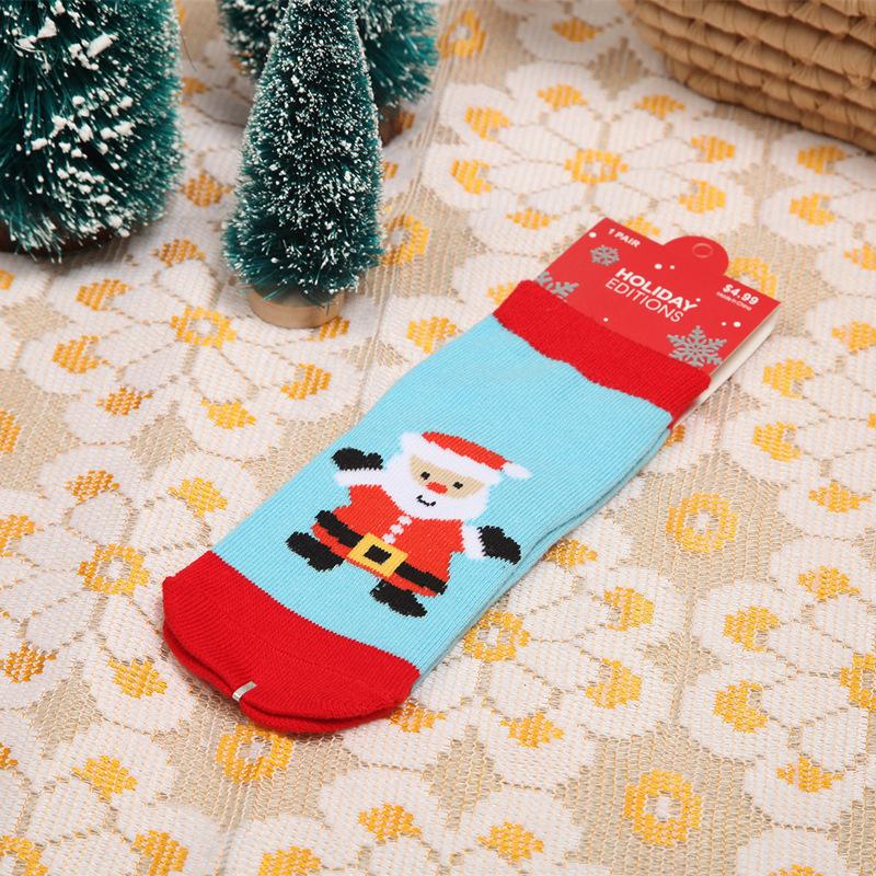 New Autumn Winter Socks for Children Baby Boy Girl Infant Christmas Socks Cotton Socks Cartoon Anti Slip Floor Newborn Socks