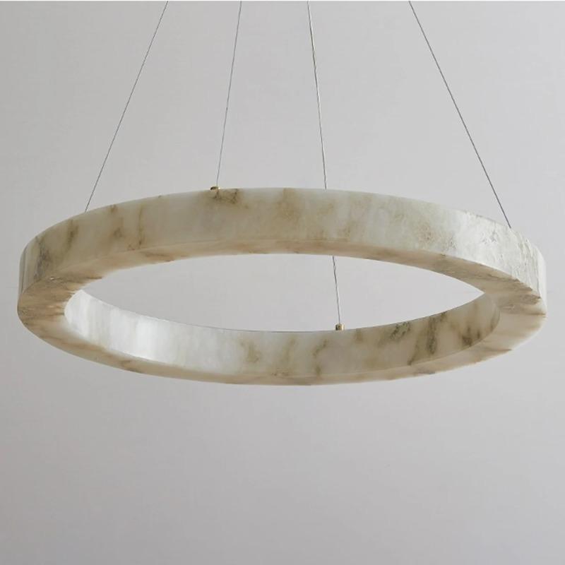 Modern Imitation Marble Pendant Light Resin Decor Lamps for Living Dining Room Bedroom Hotel Faux Marble LED Hanging Lighting