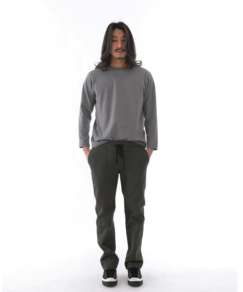Seinteukeulu Nice Bag Straight Fatigue Pants Nsb-320 Khaki