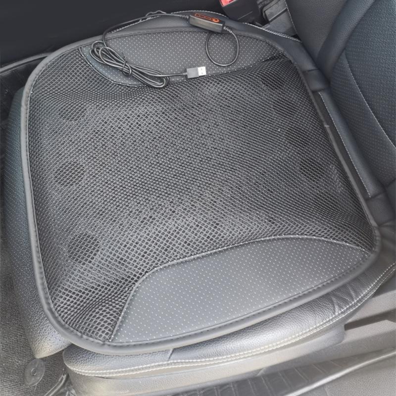 Car Ventilation Cushion Single Piece Summer Usb Cooling Air Flow Cooling Pad Heat Dissipation Truck Cushion Office Seat