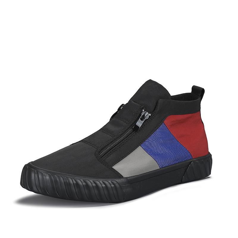 

Holfredterse 5 цветов осень мужские легкие повседневные плоские парусиновые туфли на молнии без застежек эспадрильи ботильоны на открытом воздухе весна 20858 42