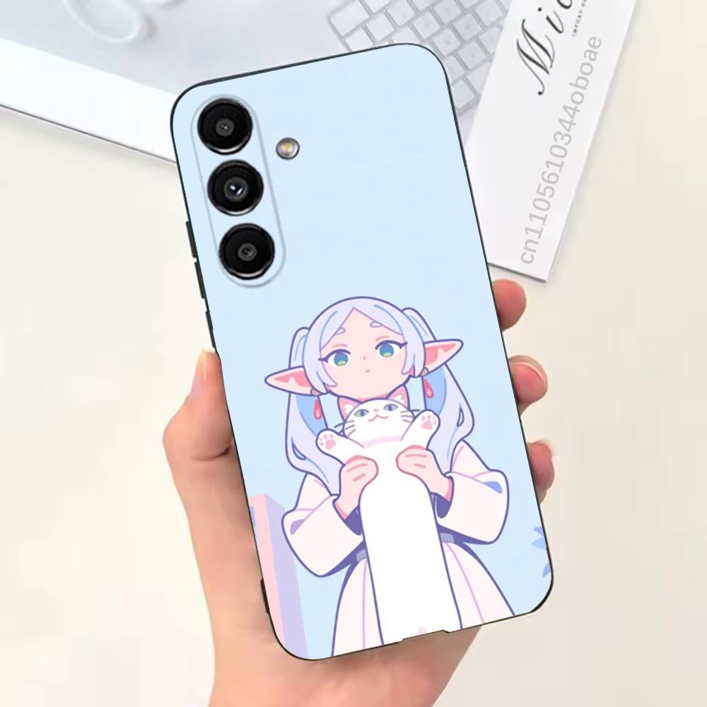 S-Sousou No F-Frieren Phone Case For Samsung S25,24,21,22,23,20,S30,Ultra,Plus,Fe,Lite,Note,5G Black Soft SamsungS24fe