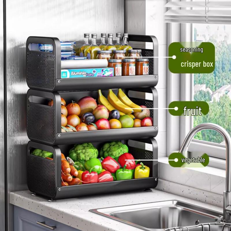 Countertop Kitchen Vegetable Storage Rack